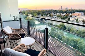Sunrise Above Sky With Rooftop Pool And Free Parking