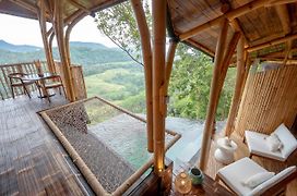 Cliffside Bamboo Treehouse With Pool And View