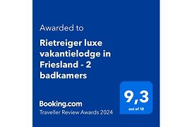 Rietreiger luxe vakantielodge in Friesland - 2 badkamers