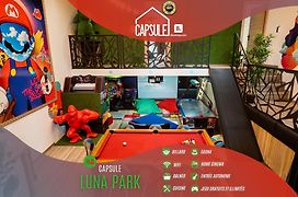 Capsule Luna Park - sauna - jeux d'arcade - jacuzzi - billard - Netflix
