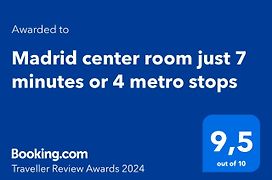 Madrid Center Room Private 7 Minutes Or 4 Metro Stops