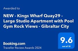 Kings Wharf Quay29 - Large Studio Apartment With 3 Pools - Gym - Rock Views - Holiday And Short Let Apartments In Gibraltar
