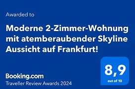 Moderne 2-Zimmer-Wohnung Mit Atemberaubender Skyline Aussicht Auf Frankfurt!