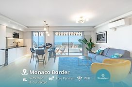 Baie De Monaco, Vue Mer, Terrasse, Parking Gratuit - Af