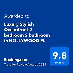 Luxury Stylish Oceanfront 2 Bedroom 2 Bathroom In Hollywood Fl Exterior photo
