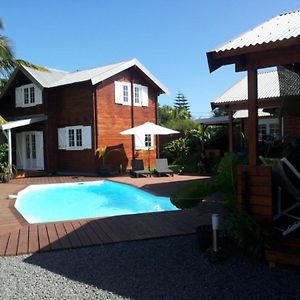 Bungalow Charmant A Saint Joseph Vue Sur La Piscine Villa Exterior photo