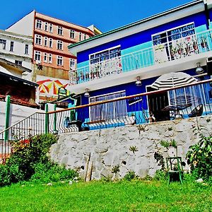 La Casa Azul Hostel Valparaíso Exterior photo